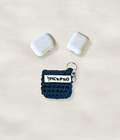 Dark Teal Airpods Crochet Pouch