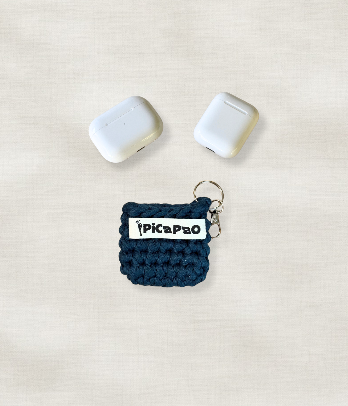 Dark Teal Airpods Crochet Pouch